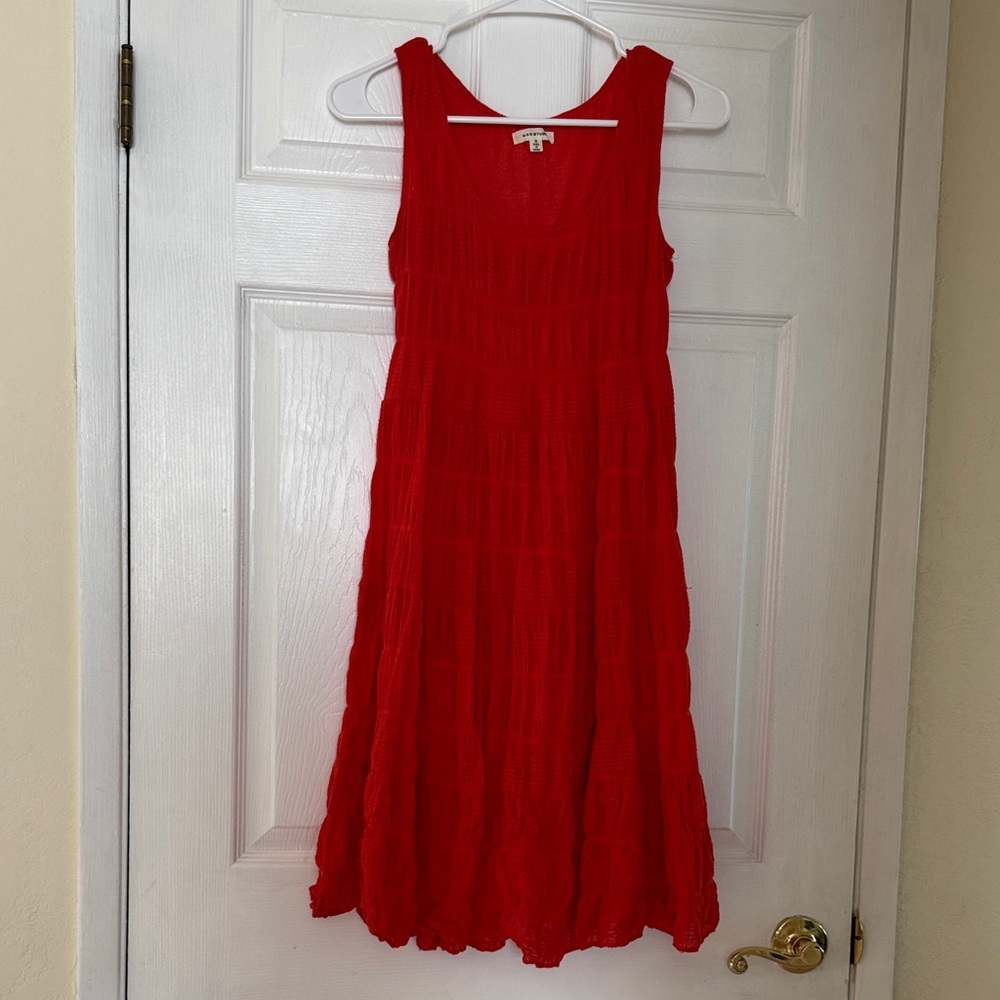 Max Studio orange High Low Dress